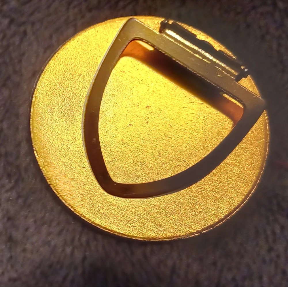 Vintage Gold ornate round money clip